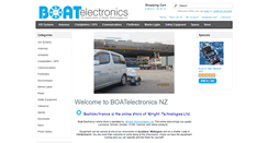 Desktop Screenshot of boatelectronics.co.nz